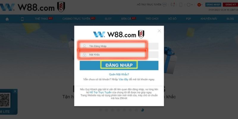 Cập nhật link W88 đăng nhập mới 2025 – Không bị chặn