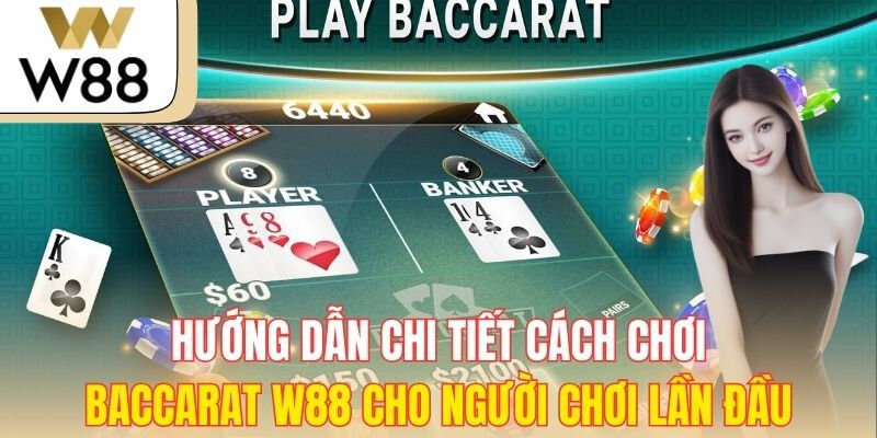 Luật chơi và cách đặt cược cơ bản trong Baccarat W88